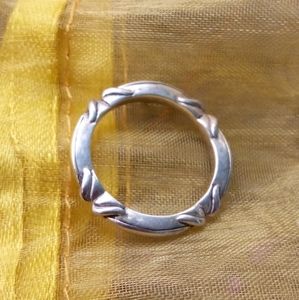 Ann King 925 sterling silver and 18kt gold ring band